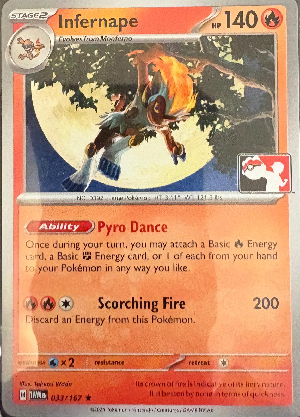 Twilight Masquerade Infernape [Prize-Pack] Pokémon card